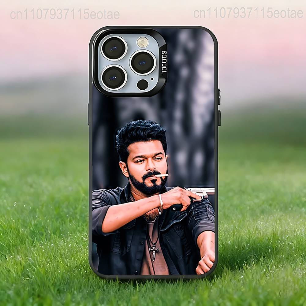 

T-ThalaPathy Actor V-Vijay Phone Case For iPhone 17,16,15,14,13,12,11,Pro,Max,Plus,E,Air,Mini Anti Fall Black Bumper iPhone16