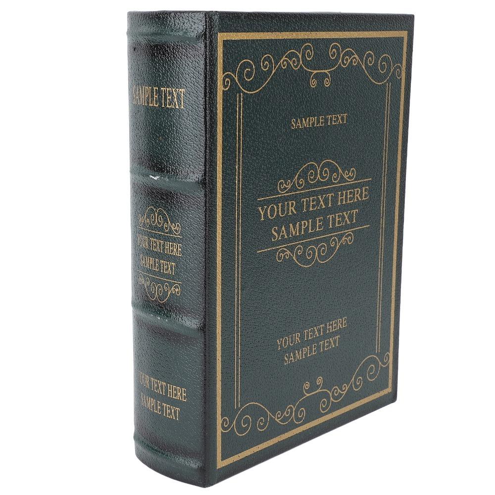 Book Shaped Decorative Book Box Leather Texture Antique Book Box Photography Prop