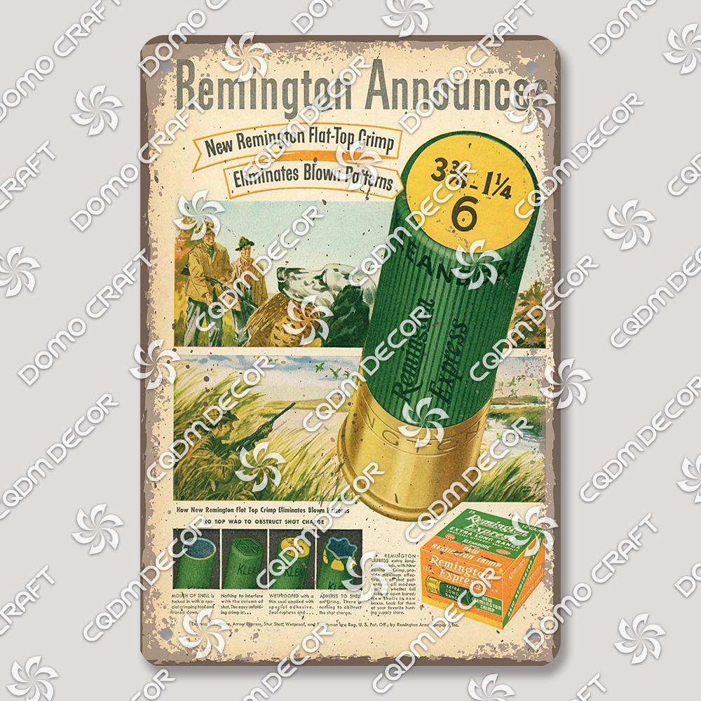 Hunting Metal Tin Signs, Ranger Shotgun Shells Vintage Poster, Retro Duck Elk Bear Metal Plaque, Club Farmhouse Home Wall Decor