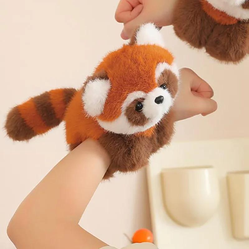 MyRytanda Panda Backpacks Cute Cartoon Animals Shoulder Bags Stuffed Red Panda Phone Bags Children School Bags Gifts