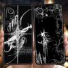 Capa de Celular Linha Cruzada Sigilo Cibernético para Xiaomi Mi 15 14 13 12 11 Ultra 14T 13T 12T 11T 10T Pro Lite 5G À Prova de Choque TPU Macio