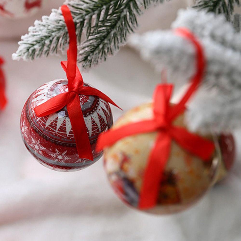 Shatterproof Christmas Tree Ball Snowman Car Pattern Christmas Tree Decorative  New Year
