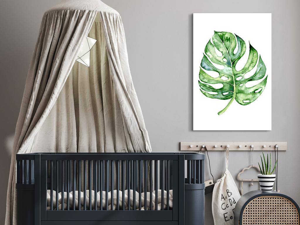 Obraz - Akwarelowa Monstera (1-Częściowy) Pionowy