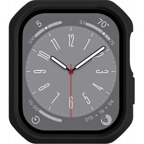 Coque pour apple watch - itskins - hybrid solid r - 100% plastique recyclé - noir - 38-40mm
