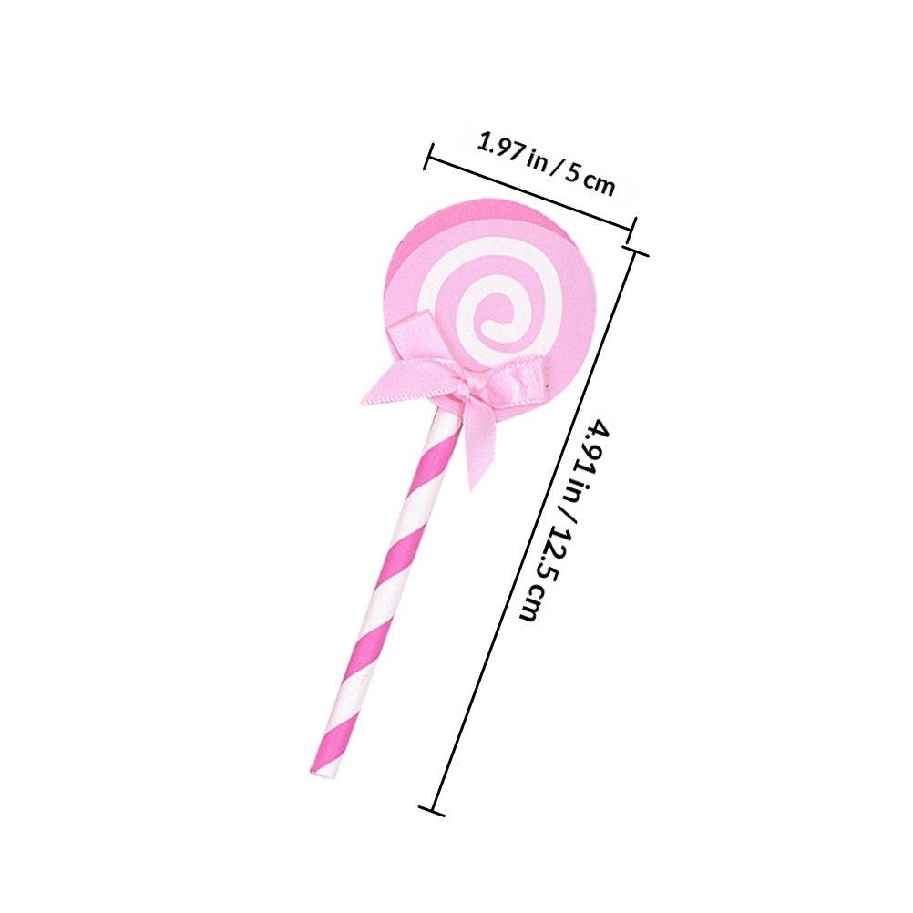 36Pcs Cake Decoration Toppers Lollipop Dessert Table Creative Funny Birthday Wedding Picks Lollipop Cake Topper