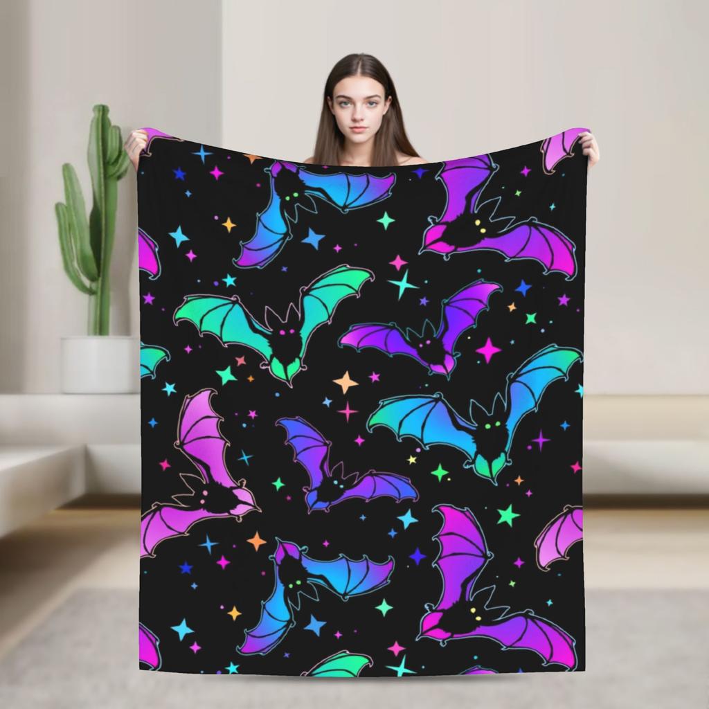 Halloween Cartoon Flannel Throw Blankets Pumpkin Witch Spider Web Blanket For Bed Travel Super Soft Plush Thin Quilt