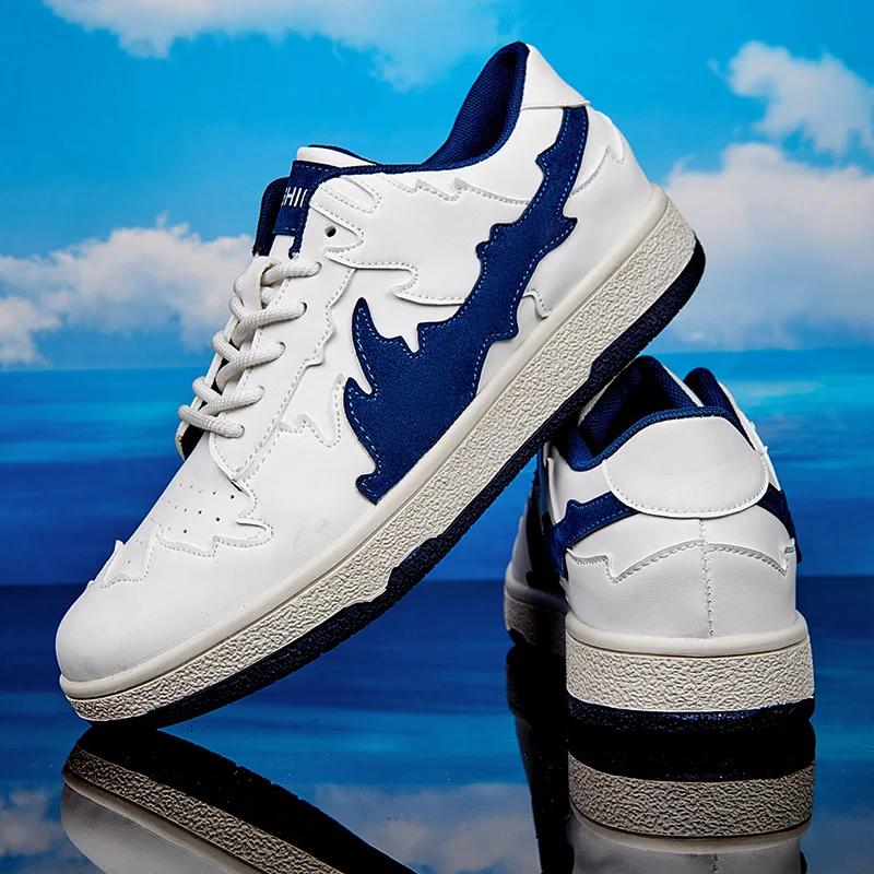 

Flat Shoes For Men Board Autumn Casual Shoe Mens In Man Casual Shoes Fashion Sneakers Male Chaussures Leisure Footwear Lace Up 7 39 белый