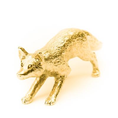 Fox 22ct Gold Plated British Animal Art Figure Collection
