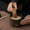 Ancient Pottery Bamboo Rhythm Tea Set Complete Set Retro Tea Brush Japanese Matcha Set Kit Green Tea- Powder Tea Ordering Tools