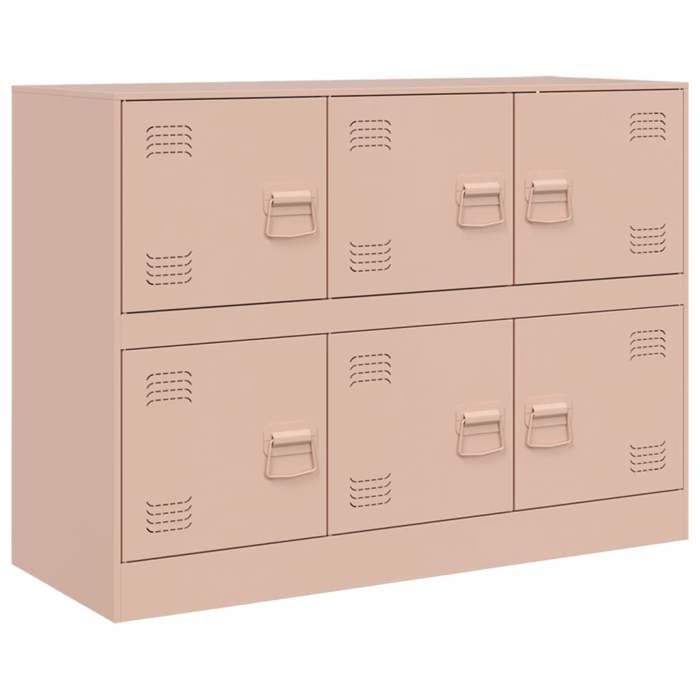 VidaXL Buffet Pink 99x39x73 Cm Steel, Cabinet, Cupboard, Highboard, Sideboard, Storage Cabinet, Organizer of 841794