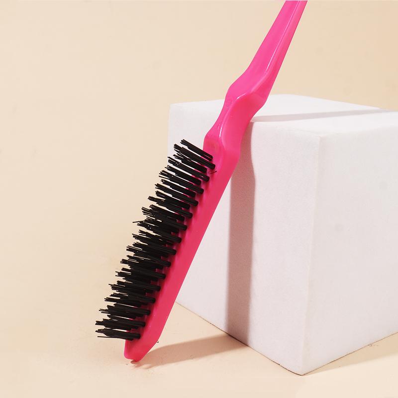 1pcs Hair Teasing Brush, Salon Back Combing Brush Rat Tail Teasing Hair Brush Nylon for Back Combing Styling Tool
