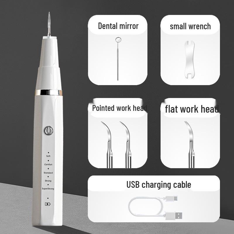 Ultrasonic Tartar Remover & Teeth Whitening Tool for Home Dental Care