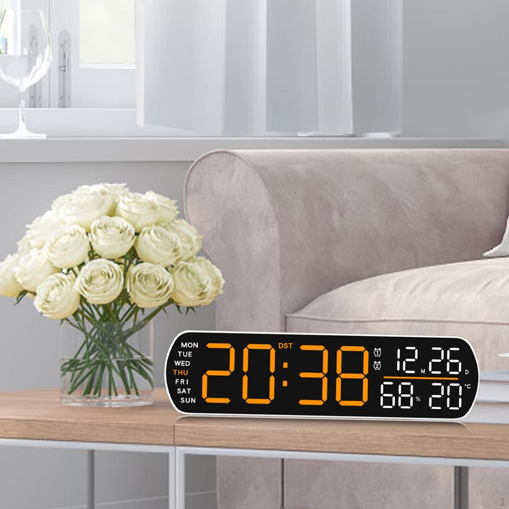 Digital Alarm Clock Desk Clocks Multifunctional Practical Modern LED Display for Table
