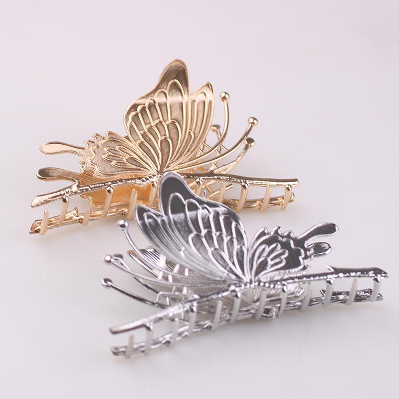 9-Color Painted Butterfly Hairpin - Ancient Style Shark Clip Ornament