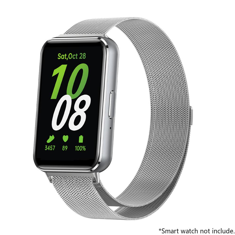 Pasek ze stali nierdzewnej do smartwatcha Samsung Galaxy Fit 3, bransoletka magnetyczna typu pętla mediolańska, opaska na nadgarstek Fit3, etui na nadgarstek