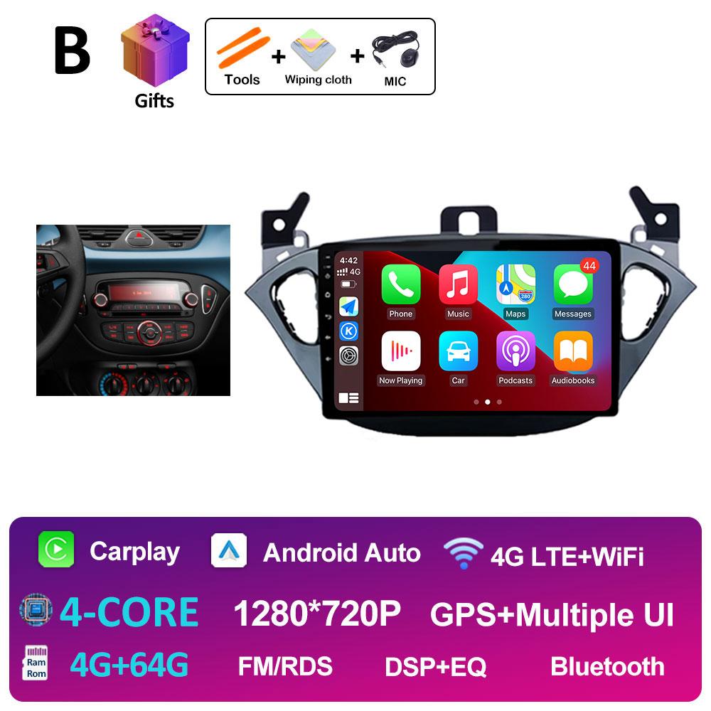 9 Inch Car Video For Opel Corsa E 2015 2016 2017 2018 2019 Radio Player Navigation GPS Wireless Carplay Cooling Fan Auto Tools