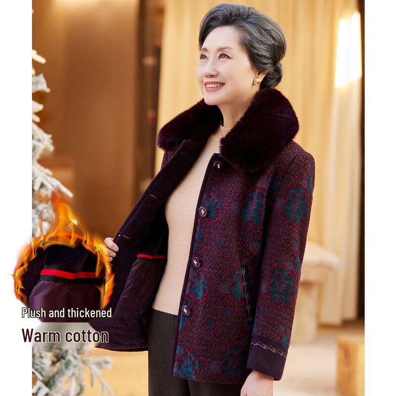 

SIFONE Women s Fleece Lined Fur Collar Winter Coat 3XL
