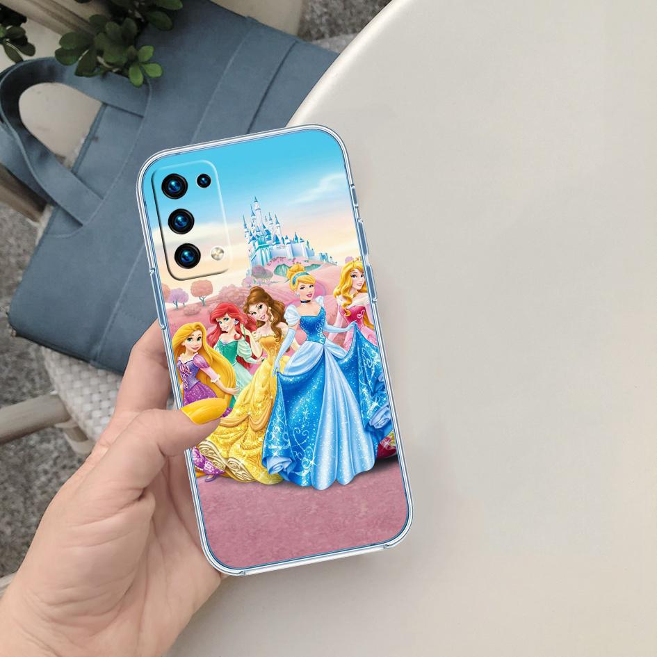 CJ42 Disney Princess Soft Shell Transparent Phone Case for Samsung Galaxy A04 A04S A14 A23 A34 A54 M23 M33 M52 M53