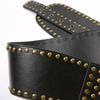 Retro Punk-stil perlebelte med uregelmessige maljer - Hot Girl Trend All-Match hult bredt belte
