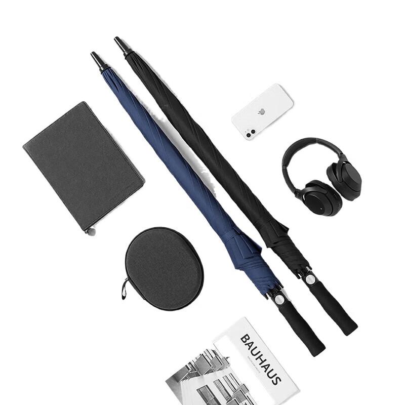 Red Leaf Extra Large Windproof Straight Umbrella