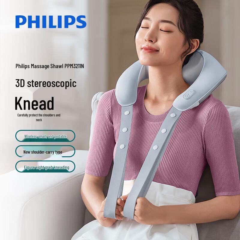 Philips 3D Kneading Neck and Shoulder Massager with Heat