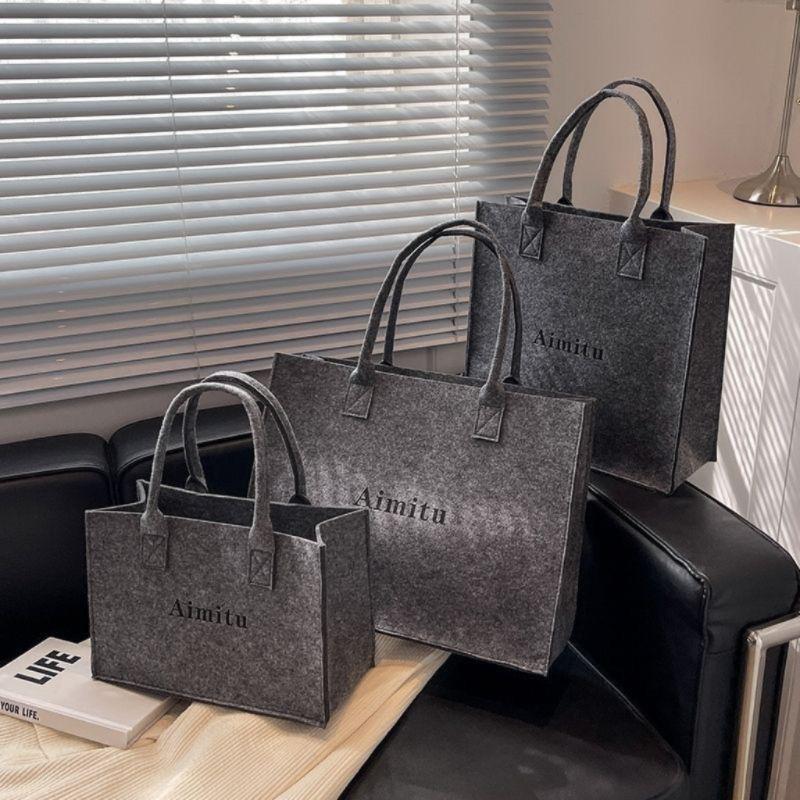 High-End Women s Large Capacity Felt Tote and Souvenir Gift Bag