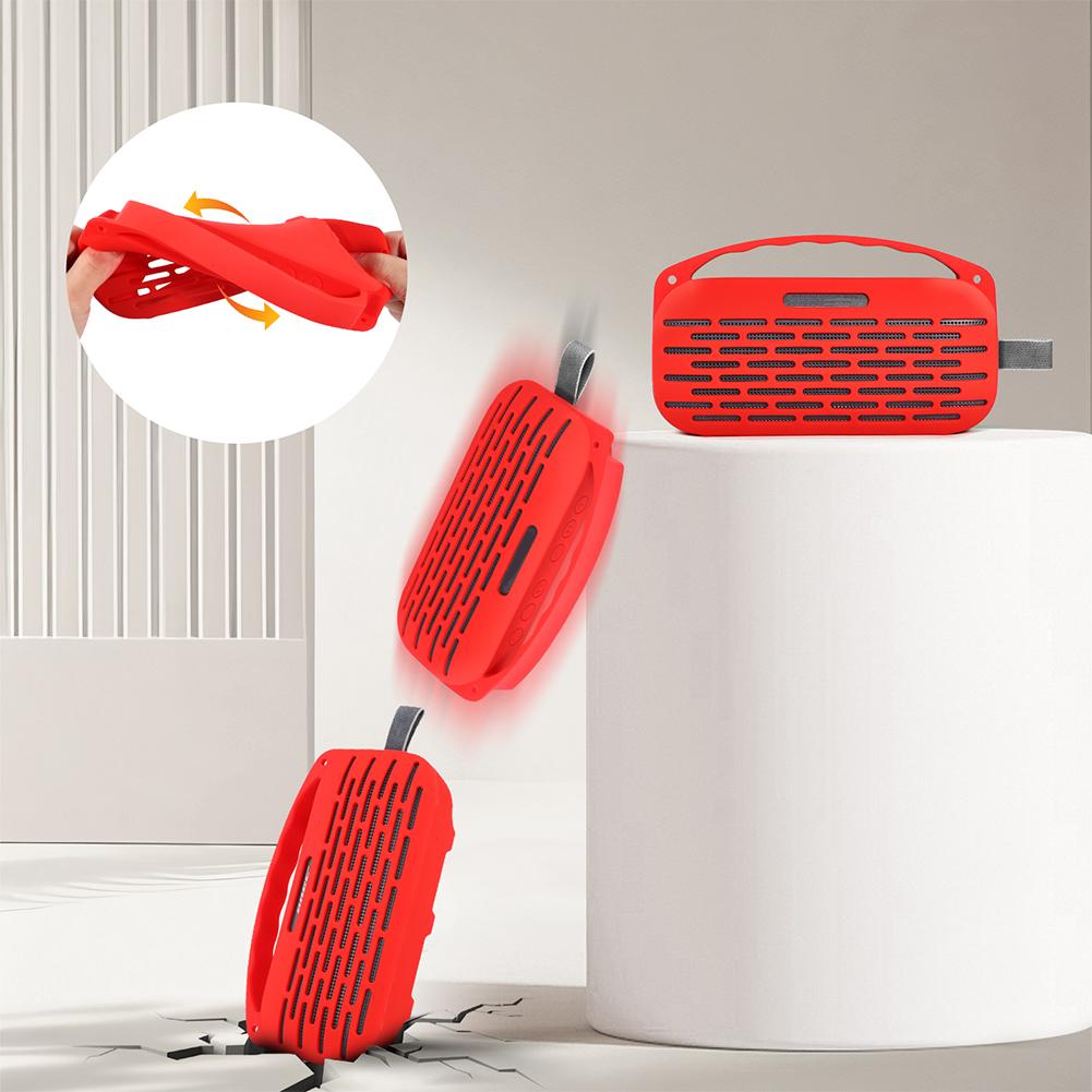 Funda Protectora de Silicona con Asa y Correa para el Hombro Bolsa de Transporte Protectora de Viaje para Altavoz Bose SoundLink Flex 2ª Generación