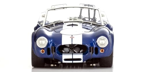 Kyosho Original 1/18 Scale Shelby Cobra 427S/C (Blue/White Stripes) Finished Model KS08048BLMW