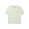 Solid Color Round Neck Pullover Short Sleeve Knit Top Women Tops Youth-Green F11W327402F-GN