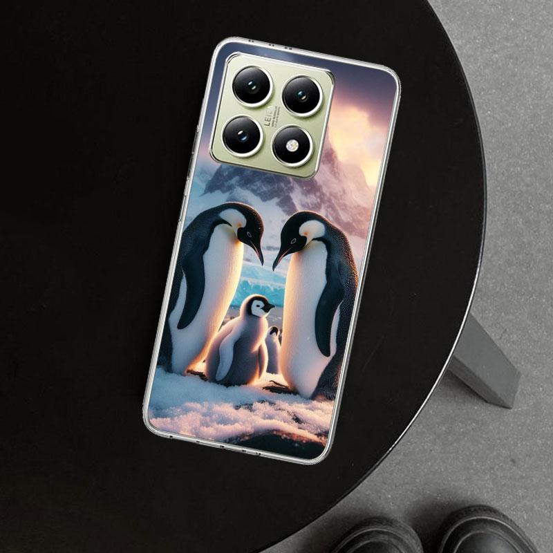 Penguins Love At The North Pole Phone Case Cover for Xiaomi Redmi Note 15 14 13 12 11 Pro Plus 14S 12S 11S 11T 11E 10S 10 Custom