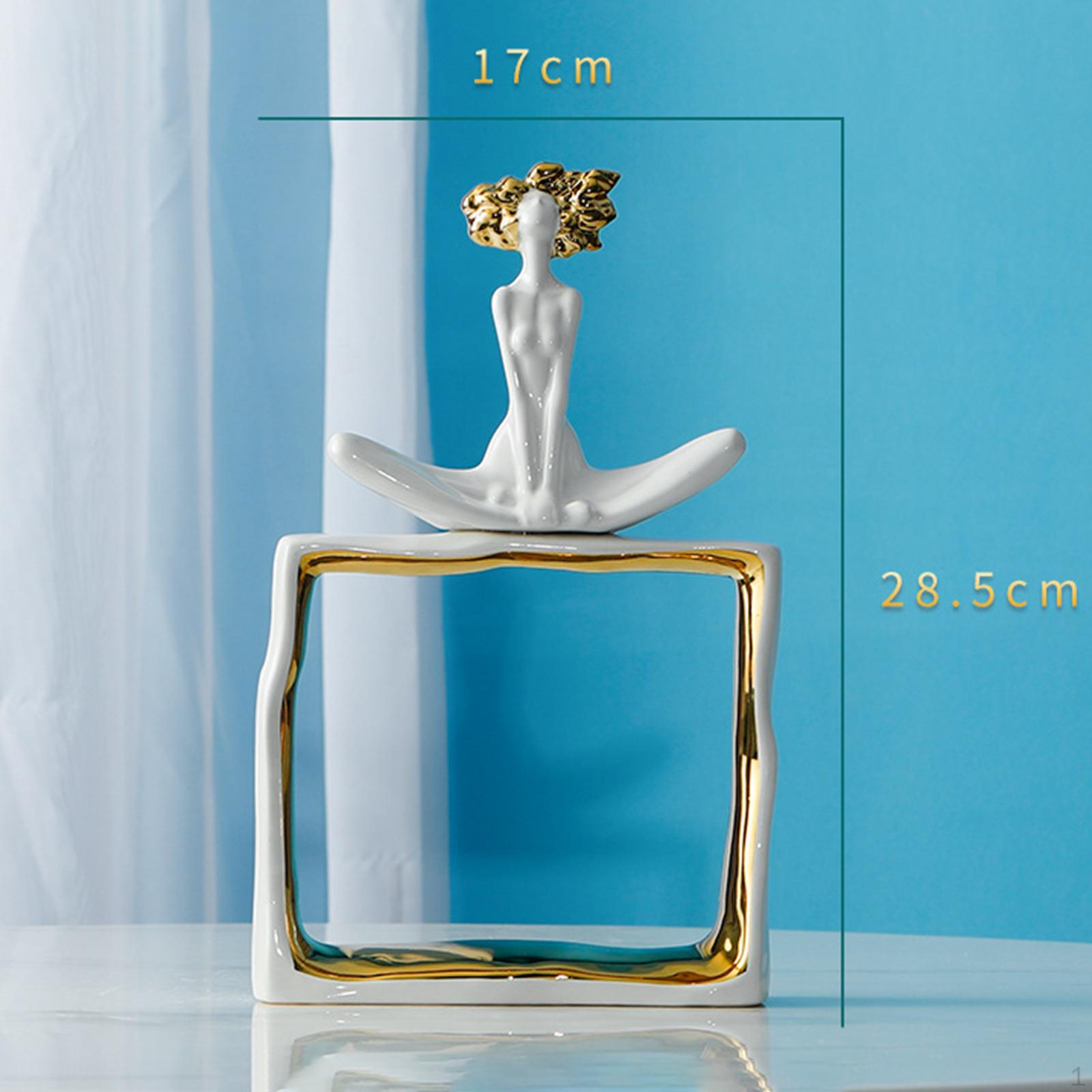 

Керамическая статуя красоты скульптура коллекция произведений искусства украшение подарок фигурка девушки настольный орнамент Style A