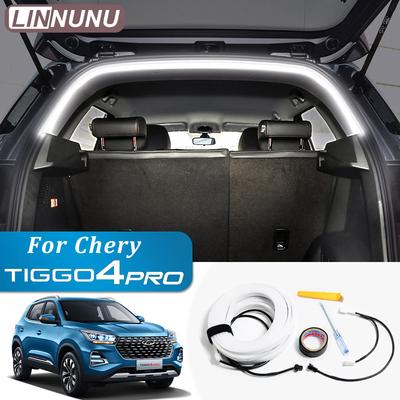 LINNUNU Car Trunk LED Lighting Strip Atmosphere Light Modified For Chery Chirey Tiggo 4 Pro 2025 2024 Car Interior Accessories