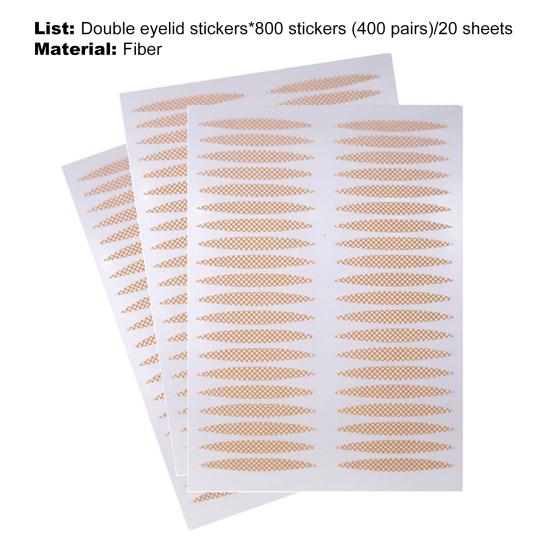 800Pcs/Set Eyelid Sticker Invisible Self-Adhesive Ultra Thin Double Side Tapes Medical Fiber Strips for Eyes Makeup