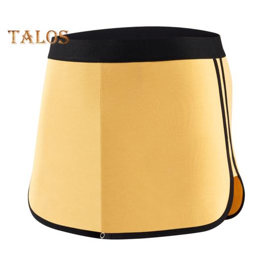 Pantalones cortos para hombre, ropa interior con forro triangular, cintura elástica, diseño de doble capa, pantalones 3 en 1, calzoncillos, culottes, calzoncillos tipo bóxer