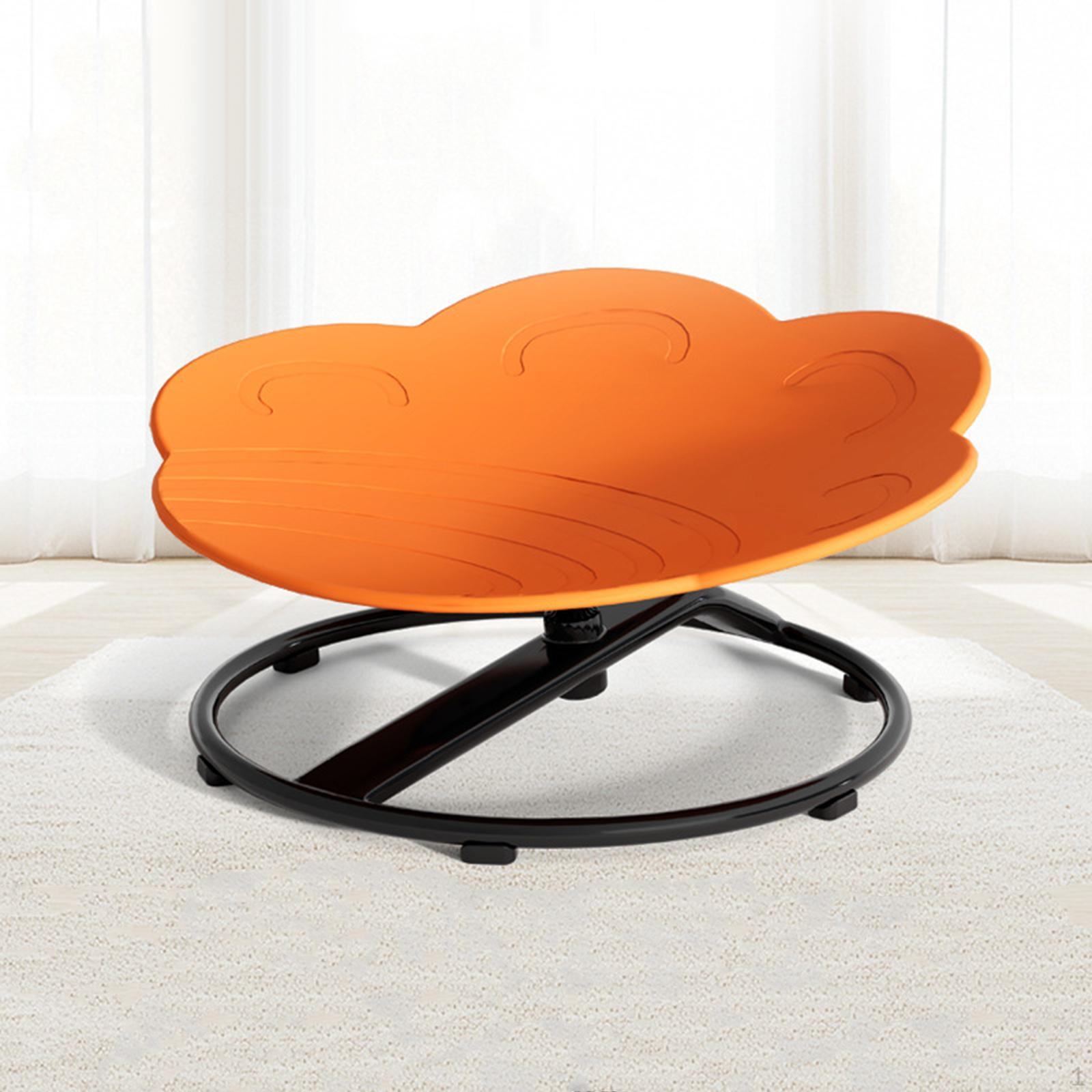 Детский сенсорный вращающийся стул Детские игрушки для балансировки Тренировка координации тела Противоскользящий оранжевый