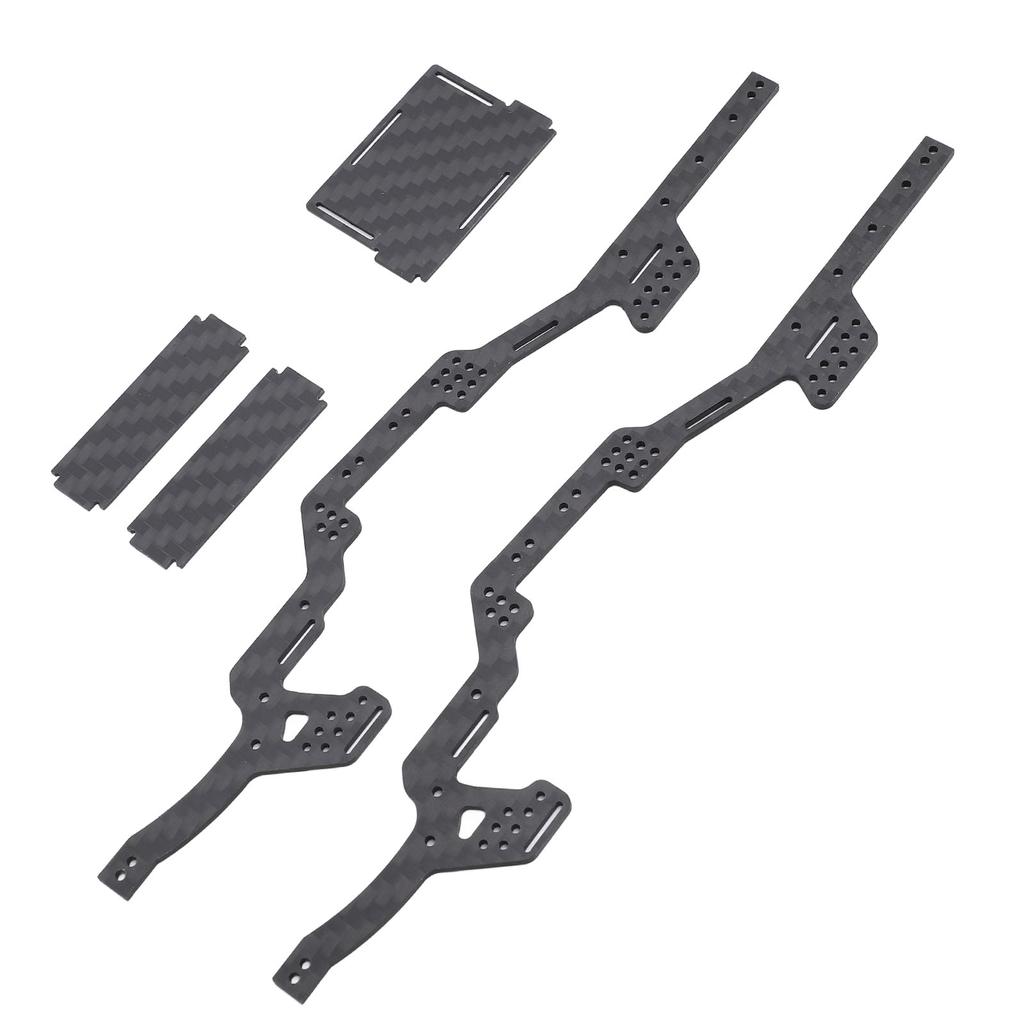 Carbon Fiber Chassis Kit RC Chassis Frame Rails for Axial SCX24 Deadbolt JLU C10 Bronco 124 RC