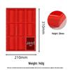 Silicone 9-Cavity Square Mold for Cake, Soap, Mousse, and Large Ice Cubes