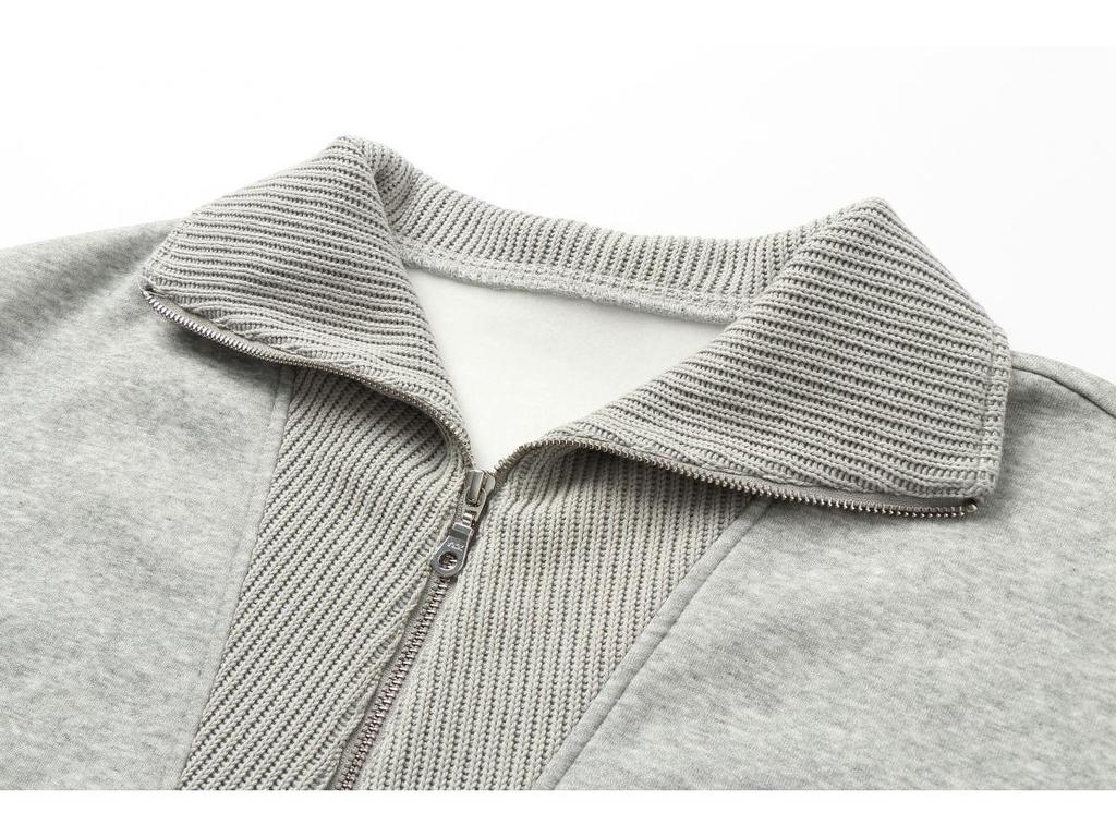 Felpa con mezza zip e fodera in pile RUIIENRS x 3QMODE Inverno 2025 Stile