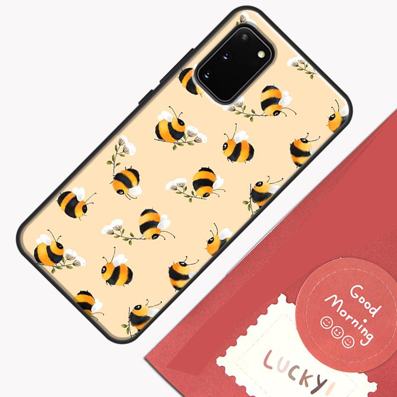 Bee Bumblebee Pattern Phone Case For Samsung Galaxy S25 Ultra S20 S21 S22 S23 S24 Plus S9 S10 S24 FE Cover Shell