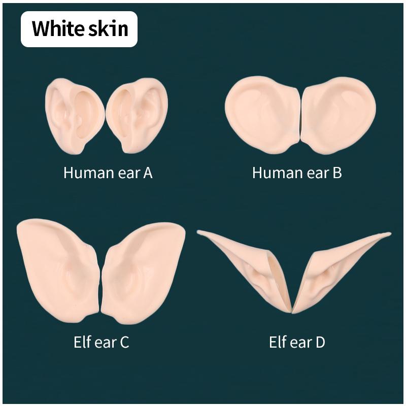 DBS Blyth Puppe Ohr Menschliche Ohren, Elfenohren Mit Ton befestigt, kein Schneiden erforderlich Weiße Haut, Bräunliche Haut, Dunkle Haut, Natürliche Haut