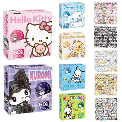 60 buc Autocolante Sanrio Hello Kitty Kuromi Cinnamoroll Pochacco pentru Copii Fete DIY Laptop Telefon Jurnal Drăguț Desen Animat Autocolant Sanrio