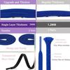 Ezfishoom Shoelaces Flat 2 Pairs (4 Pieces) 8mm Width Rubber Laces Plain Stylish Sneakers Athletic Shoes Sports Men Women