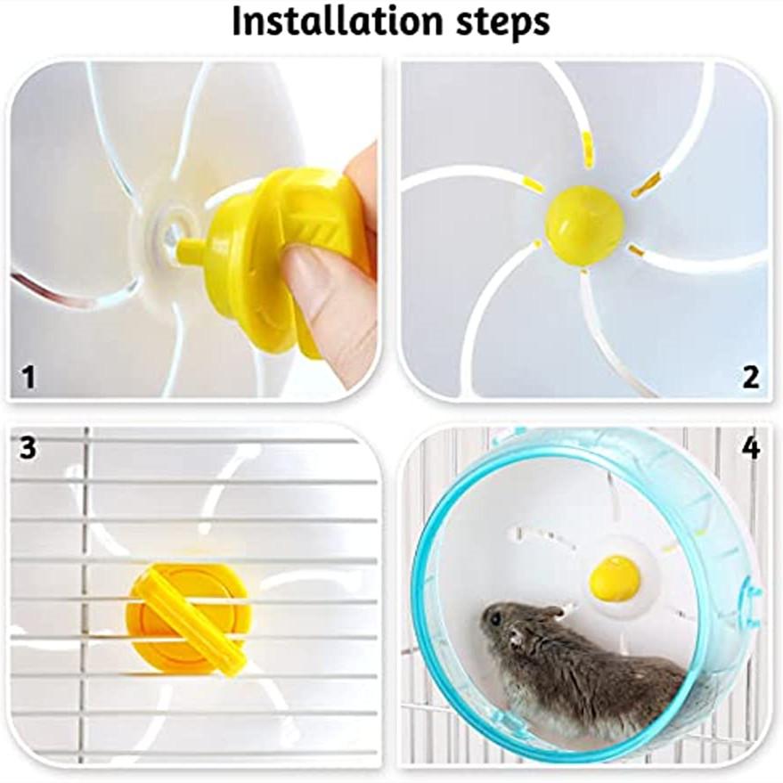 Hamster Running Disc Toy 3 Size Silent Small Pet Rotatory Jogging Wheel Small Pets Sports Wheel Toys Hamster Cage Accessories