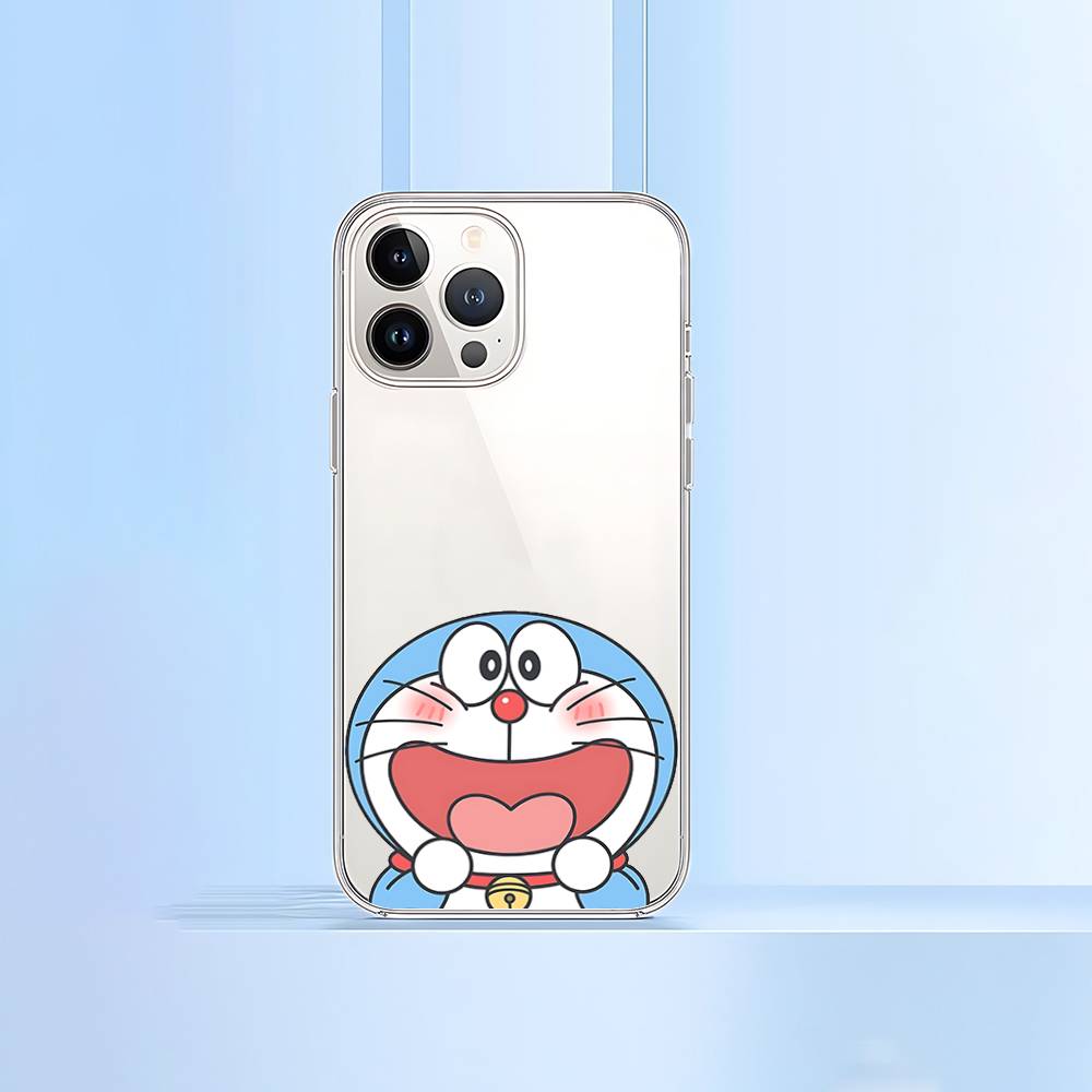Anime Cute D-Doraemon-S Phone Case For IPhone 17 16 15 12 11 Pro Max 14 Plus 13 Mini Clear Cover Soft Funda
