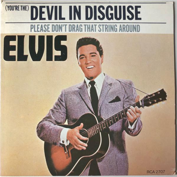 7-дюймовая пластинка ELVIS PRESLEY Youre The Devil In Disguise RCA2707 Victor 1977 Канада Поп Б/у