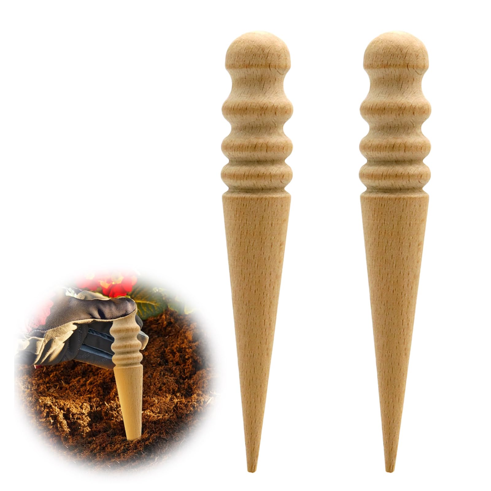 

Garden Seed Hole Hand Diver for Seed Garden Hole Digging Wooden Hand Dial Seed Plant Transplanting Hand Gardening Seed Sowing Vegetable Seed зелёный