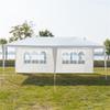 3x6m 6-sided 2 Doors Spiral Tube Pergola White Pe Cloth Strong Waterproof Tent For Household Wedding