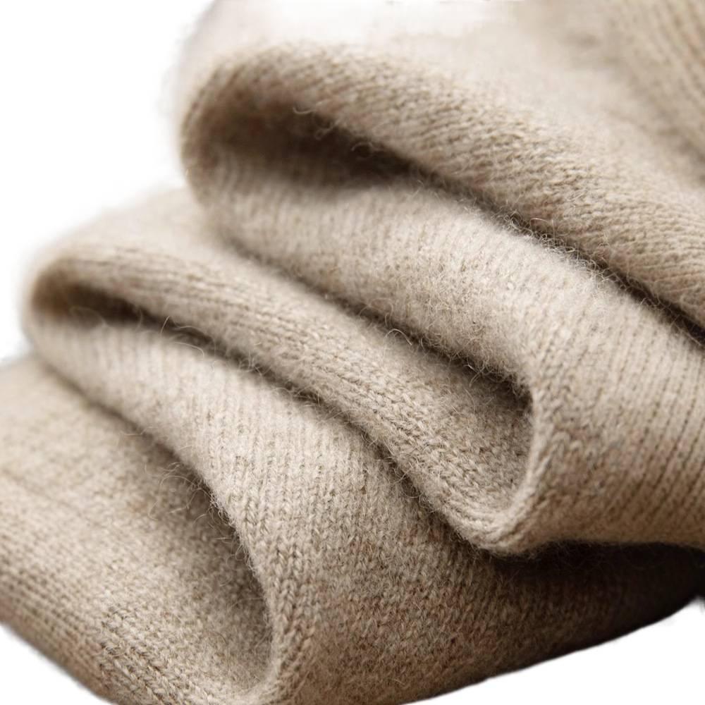 Herren Pullover aus reiner Wolle, halbhochgeschlossen, nahtlos - Herbst/Winter Strickware, Basisschicht Pullover