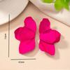 Fashion Exaggerated Small Fresh Rose Flower Earrings Femininity Retro Star Petals