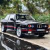 1/24 1988 BMW M3 E30 Alloy Car Model Diecasts Metal Classic Sports Vehicles Car Model Simulation Sound Light Childrens Toys Gift
